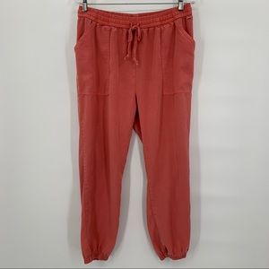 Pink Victoria Secret Salmon Pink Jogger Style Pants Size Medium